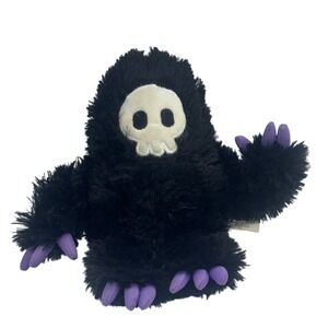 BarkBox Bark Grim Reaper Halloween Plush Dog Toy Black Purple Skull 214677